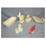 6pcs Various Vintage Pottery Planters