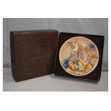 1986 Fontanini Christmas Plate King is Born in Box