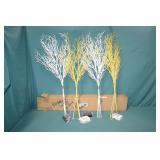 Lot New Lighted Floral Accent Pieces