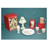 8pcs Lenox Porcelain Hollyberry & More