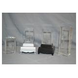 Lot of 4 Elvis Presley Crystal Blocks