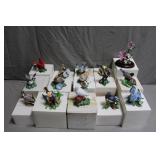 14pcs Lenox Garden Birds Collection Figures