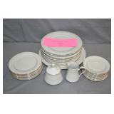 27pcs Sakura Classic Gold Dinnerware