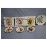 4pcs Norman Rockwell limited Edition Plates in Box