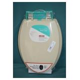 New 19" Bone Enameled Toilet Seat