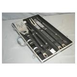 10pc Grilling Tool Set in Carry Case New