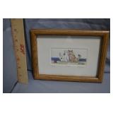 Bigelow Palls Signed 6"x8" Framed Print