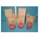 3pcs Luminara Poinsetta LED Candles in Boxes