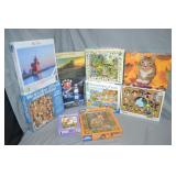 9 Various Assorted Pc Count Puzzles