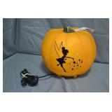 Disney Tinkerbell Blowmold Light up 8" Pumpkin