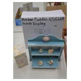 Calico Kittens Kitchen Cuddles Display & 4 Figs