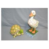 2pcs Turtle & Duck FIgures