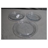 3pcs Various Fireking Philbe Glass Pie Plates