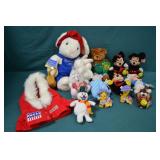 12pcs Various Disney and Other Plush Tooys
