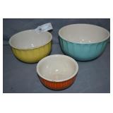 McCoy USA 3pc Nesting Mixing Bowl Set