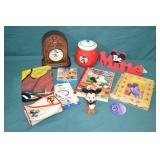 Disney Clock, Frame, Jar, And More