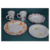 2 Place Setting Disney Hidden Mickey Fruit Dishes