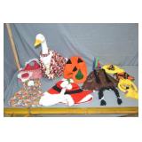 24" Tall Plastic Goose With Various Costumes