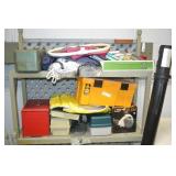 Lg Lot Tackle Boxes, Fishing Books, Nets, and More