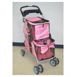 Dkelincs Double-Tier Portable Pet Stroller