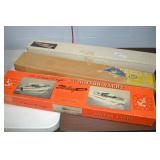 2 Vintage Balsa Wood Boat Models & 1 Airplane
