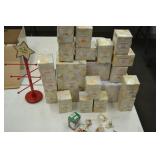 27pcs Calico Kittens Christmas Figurines in Boxes