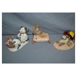 3pcs Charming Tails Mouse Figurines