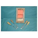 4pc Craftsman Wood Chisel Set In Box