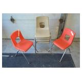 6pcs Artco-Bell Mid Century Child Chairs