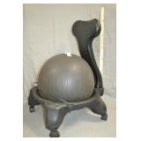 Excercise Ball With Ergonomic Chair Base