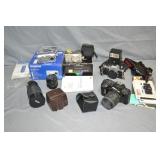 Lot Various Vintage & Modern Cameras & Accs.
