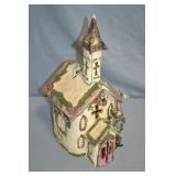 Blue Sky 15" Porcelain Church