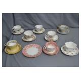 8 English Bone China Tea Cup & Saucers Sets