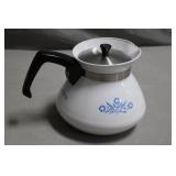 Corningware Cornflower 6 Cup P104 Enamel Teapot