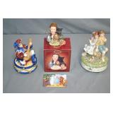 3pcs Lefton, Schmid, & San Fran Music Boxes