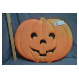 16" x 20" Flat Blow Mold Plastic Pumpkin