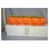23" Lighted 5 Pumpkin Halloween Deco in Box