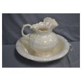 15" Diameter Ceramic Pitcher & Bowl Set