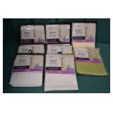 8pcs Mainstays New Sheer Curtain Panels