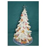 20" Tall White Ceramic Christmas Tree