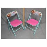 2 Disney Frozen Child Size Folding Chairs
