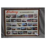 Century The Thoroughbred of Boats Print Framed