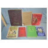 7pcs Various Antique & Vintage Books