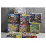 9pcs 500 & 1000pc White Mountain Puzzles