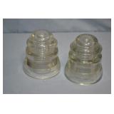 Hemingray & Whitall Tatum 4" Glass Insulators