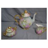 3pc Hand painted Porcelain Tea Set