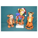 3pcs Various Animated Tigger Dolls