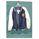 Size Medium Chrysler Leather Varsity Style Jacket