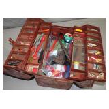 Lot Antique & Vintage Fishing Tackle & Gear in Box