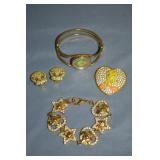 Tweety Bird Watch, Earrings, Pin, & Bracelet
